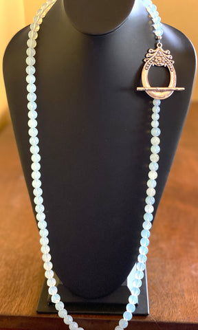 Baby Blue Long Necklace