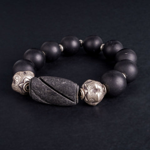 BBLK4S: Obsidian Bracelet