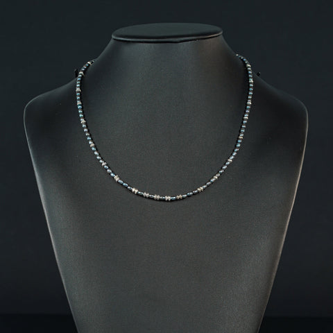 Black/Clear Quartz Necklace