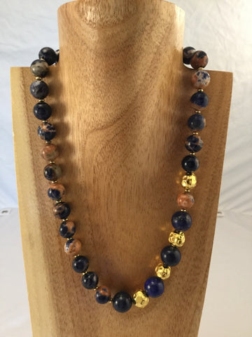 Lacey Blue Agate Necklace II