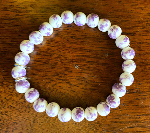 Pink Agate and Pearl Necklace