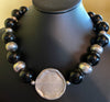 Black Obsidian with Sterling Necklace