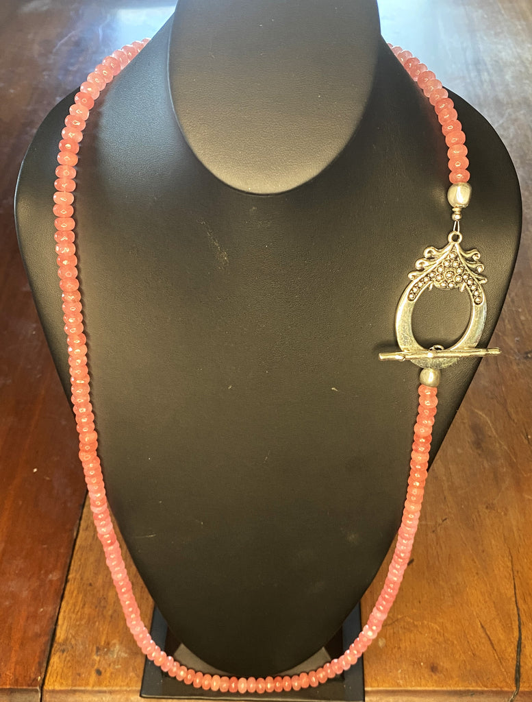 Long Cherry Quartz Necklace