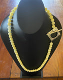 Long Yellow Quartz Necklace