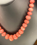 Rosy Peach Jade Necklace