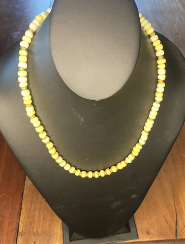 Lime Agate Circles Necklace