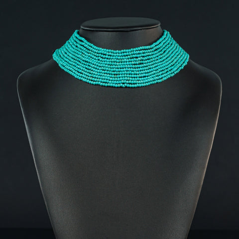 TURQUOISE TRIBAL: Authetic Unique Turquoise Necklace