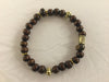 BB8S has 7mm wooden beads and 2 Tiger's Eye beads