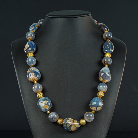 Turquoise and Yellow Necklace
