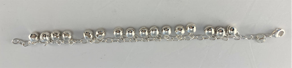 BS103: Sterling Ball Charm Bracelet