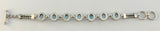 BS115: Blue Topaz Sterling Bracelet