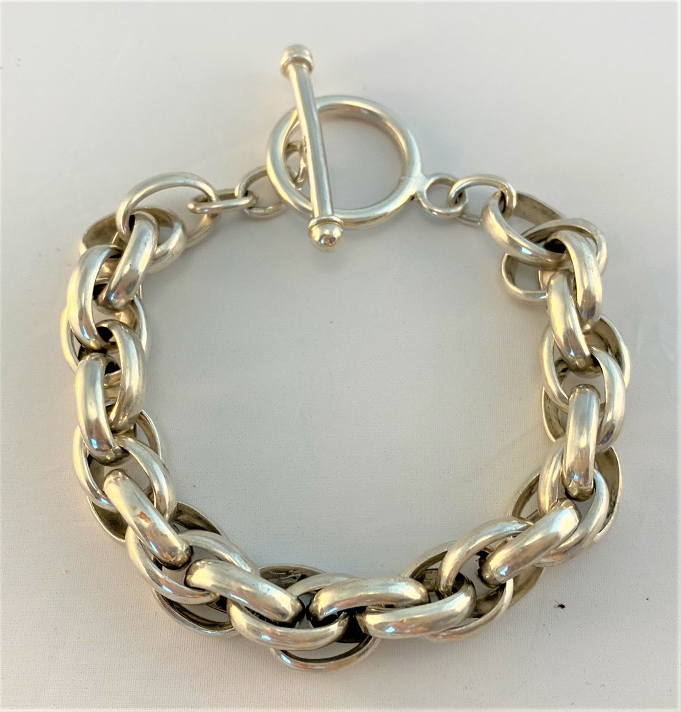BS96: Heavy Link Sterling  Bracelet