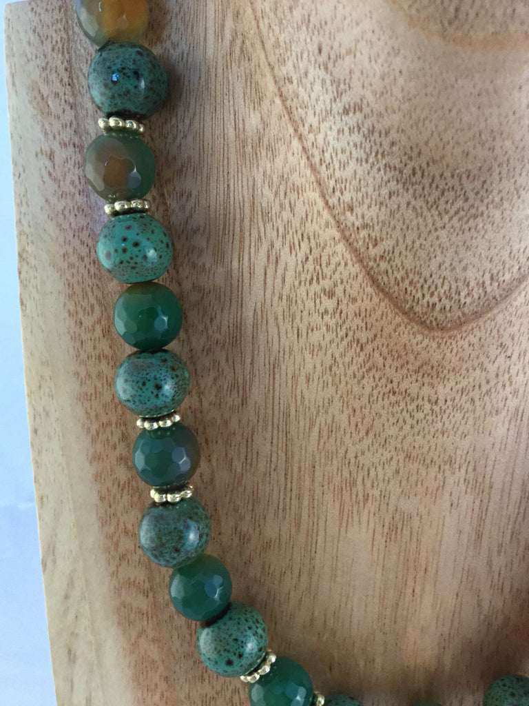 Green Ceramic Necklace II