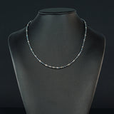 Dark Grey Mini Pearl Necklace