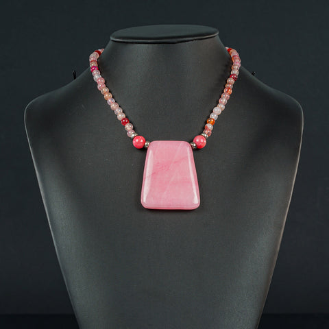 Ceramic Baby Pink Necklace