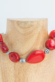 red Turquoise and Howie mixed together in this necklace.