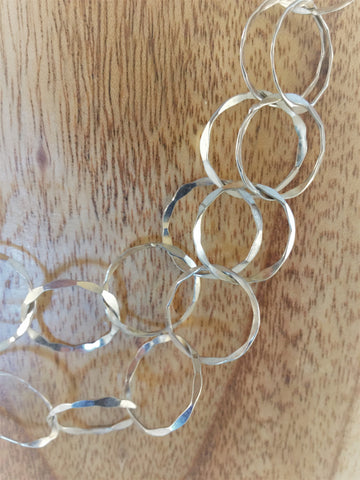 SC8: Wheat rope Sterling Necklace