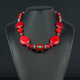 Red Howlite Necklace