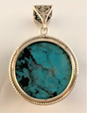 P22: Turquoise Sterling Pendant