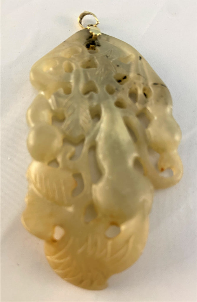P52: XL Carved Jade Pendant