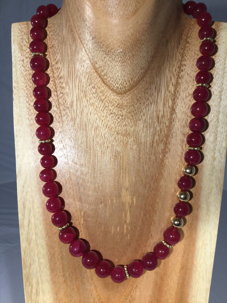 Ruby and Gold Necklace.