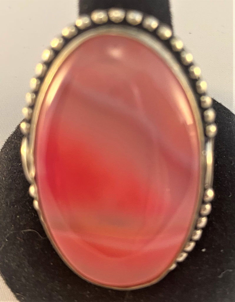 RS103: Fire Agate Sterling Ring