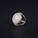 RS237: Large oval Moonstone Ring