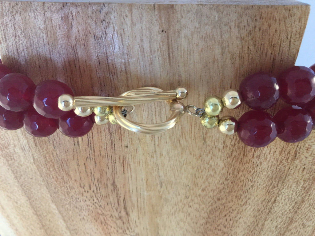 RUBY: clasp is gold-filled and 20mm