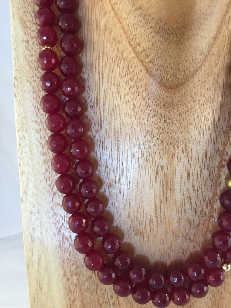RUBY: faceted 8mm Rubies