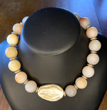 Luminescent Peach Agate Necklace