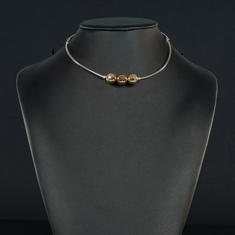 STN 11: Sterling and Gold Necklace