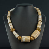 Natural Bamboo Statement Necklace