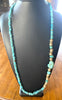 TURQUOISE NUGGETS: Long Turquoise Necklace